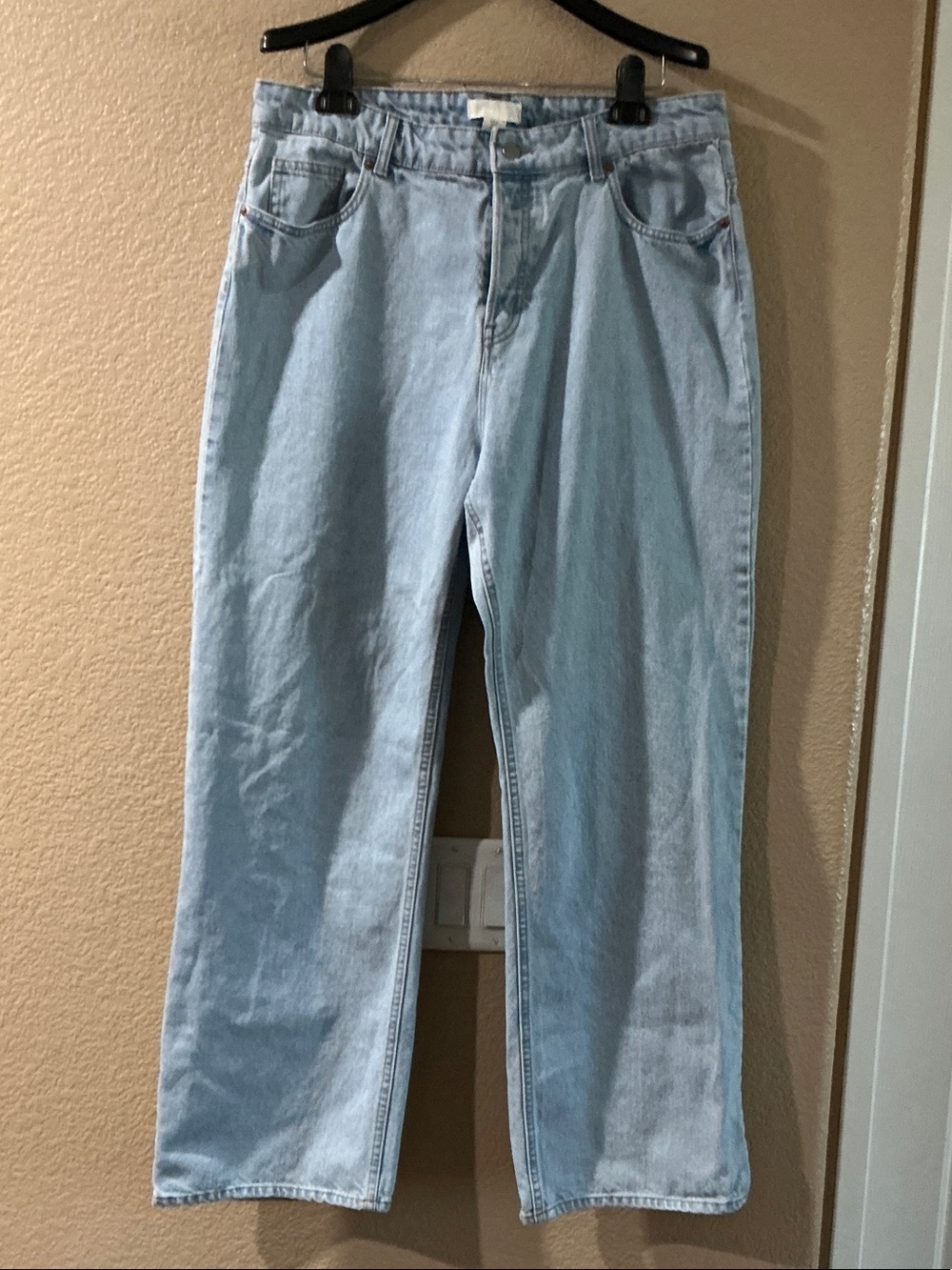 H&M Pale Blue Wide Leg Jeans